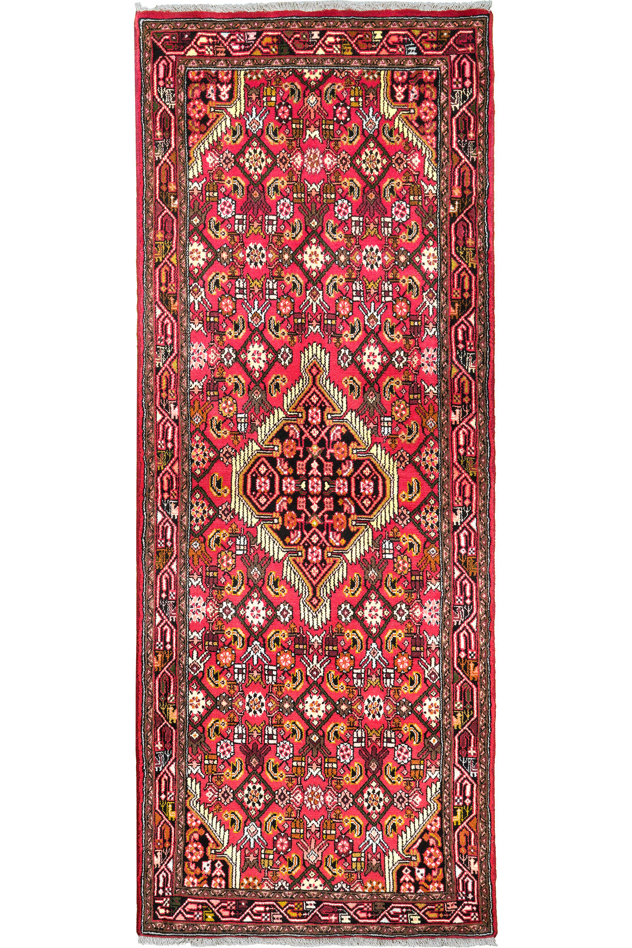 TEPPICH Assadabad Rot 211/79 cm Schurwolle - Rot, Textil (79/211cm) - Looma