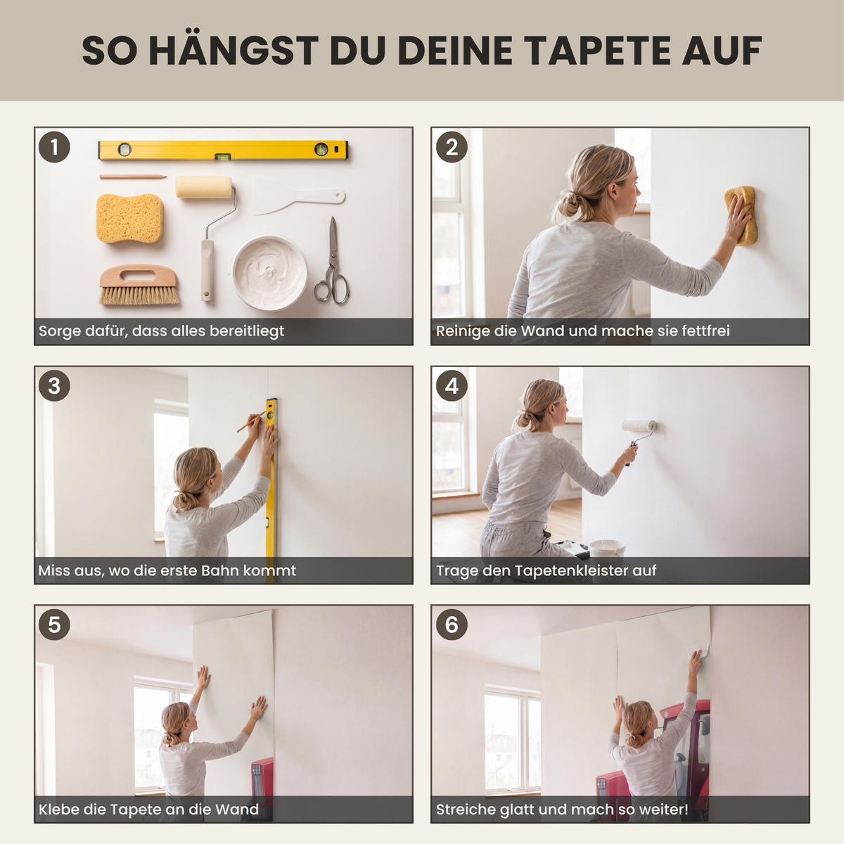 KINDERTAPETE - Traktor - Minimalistisch - Illustration - Rot - 280x280 cm - Rot, Papier (280/280cm) - OnlyWow