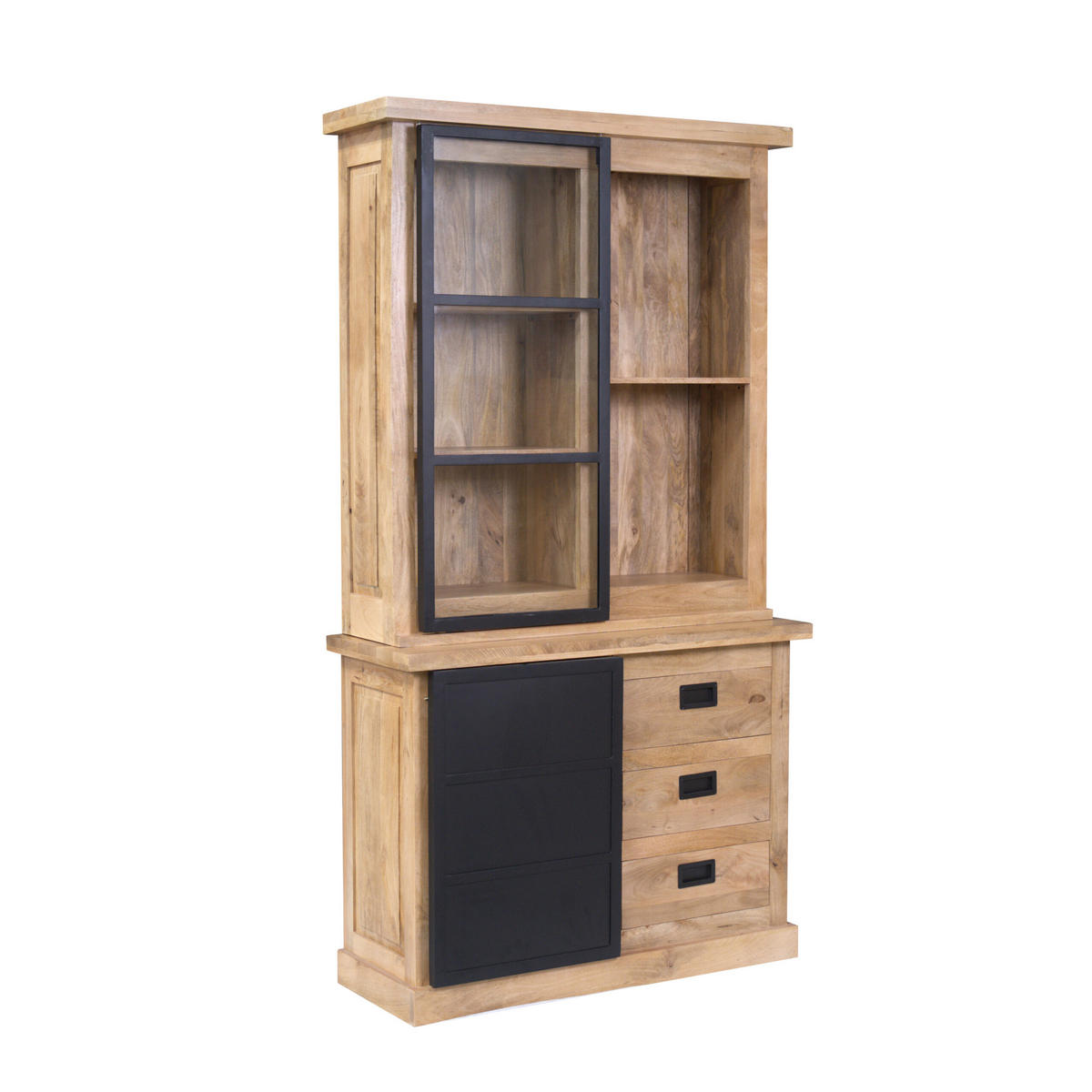 VITRINE Noa Braun 45/120/220 cm - Braun, Holz (120/220/45cm) - Starfurn