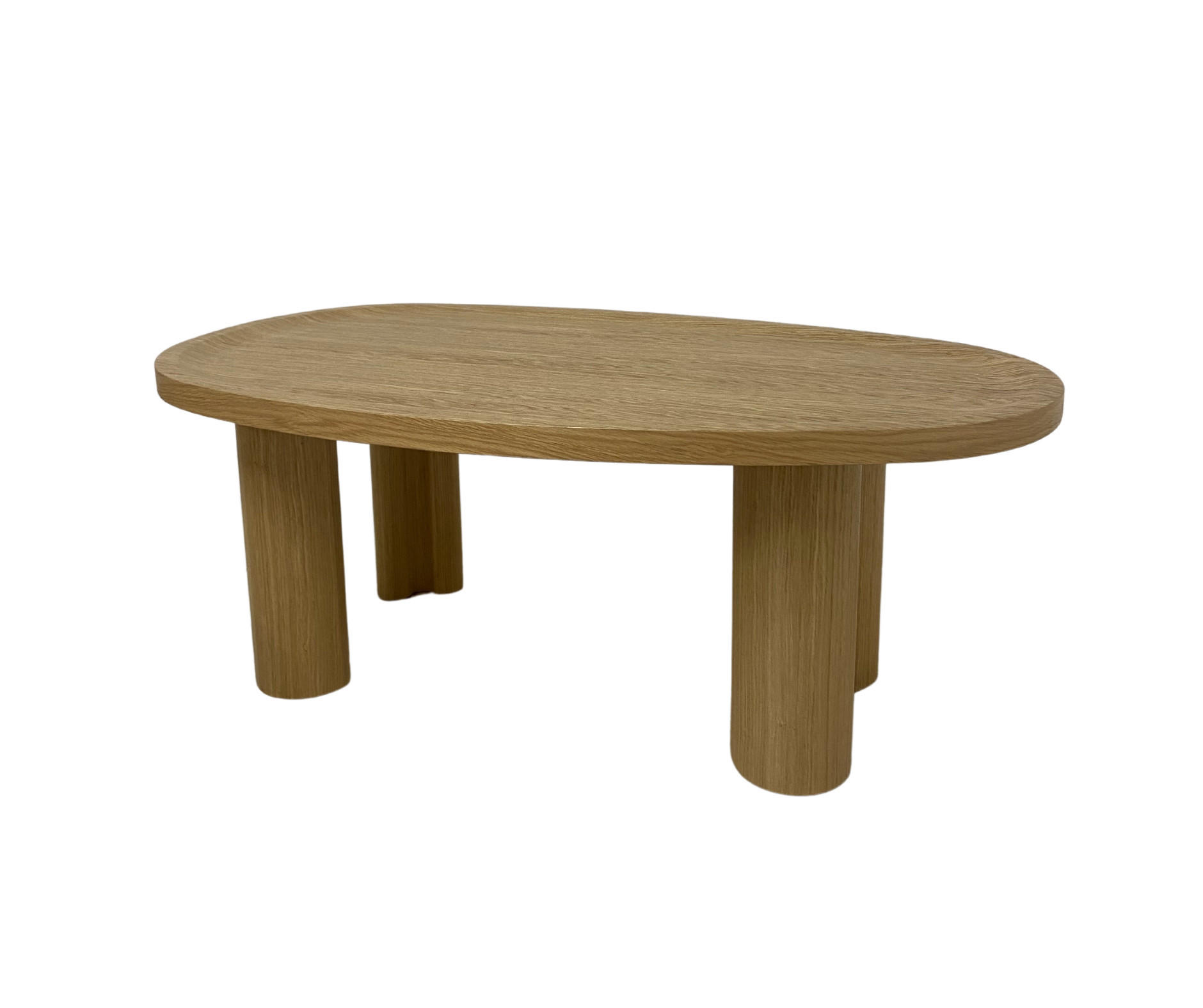 COUCHTISCH OVALI, Modernistisch und Stabil Eiche - Eichefarben, Holz (69/100/39cm) - Kaiser Möbel