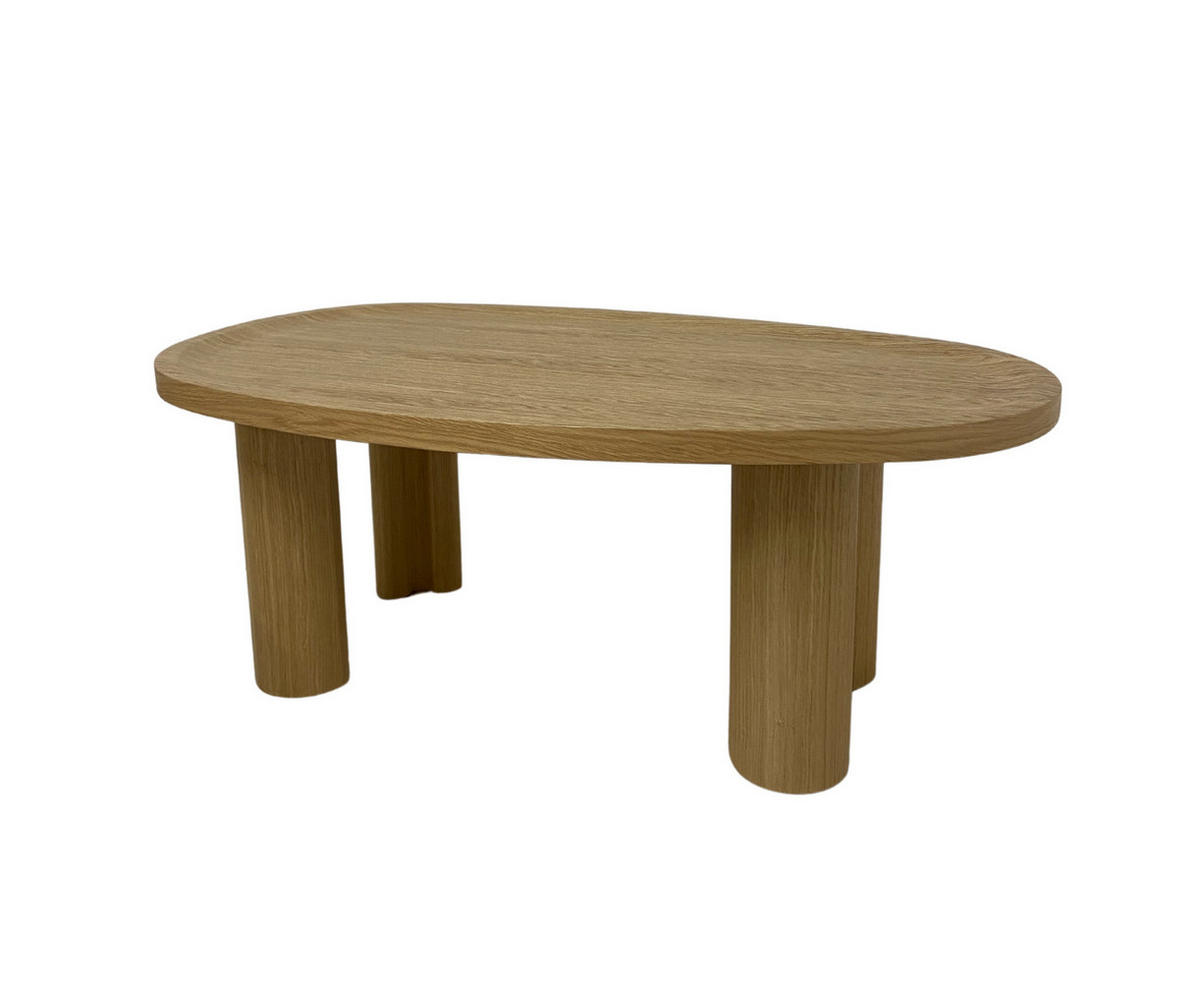 COUCHTISCH OVALI, Modernistisch und Stabil Eiche - Eichefarben, Holz (69/100/39cm) - Kaiser Möbel