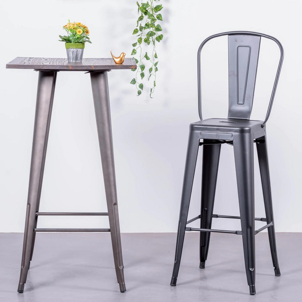 HOCKER Metall Schwarz - Schwarz, Metall (43/120/43cm) - Nest Dream