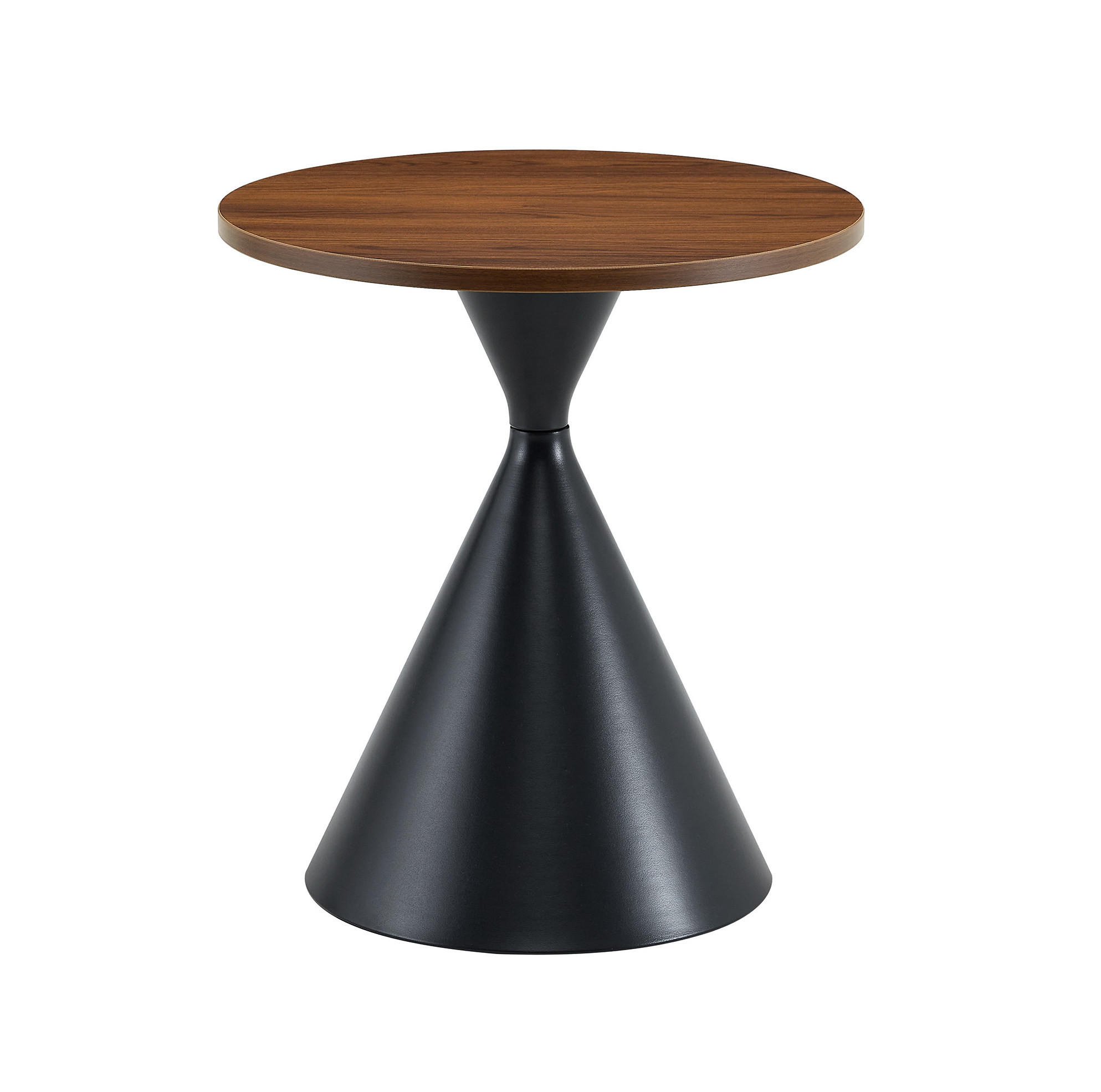 COUCHTISCH-SET 70/70/40 cm nussbaumfarben/schwarz aus Metall stapelbar - Walnussfarben, Metall (70/70/40cm) - OKWISH