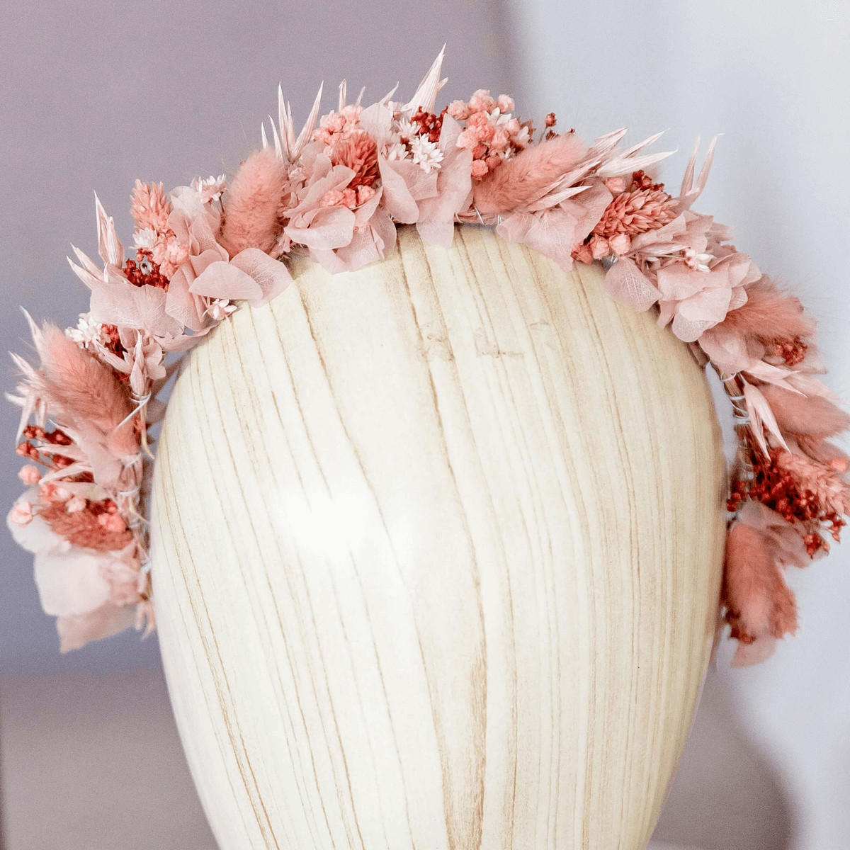 HAARREIF Trockenblumen rosa monochrome - rosa - Rosa, Naturmaterialien (15cm) - Lykke & You