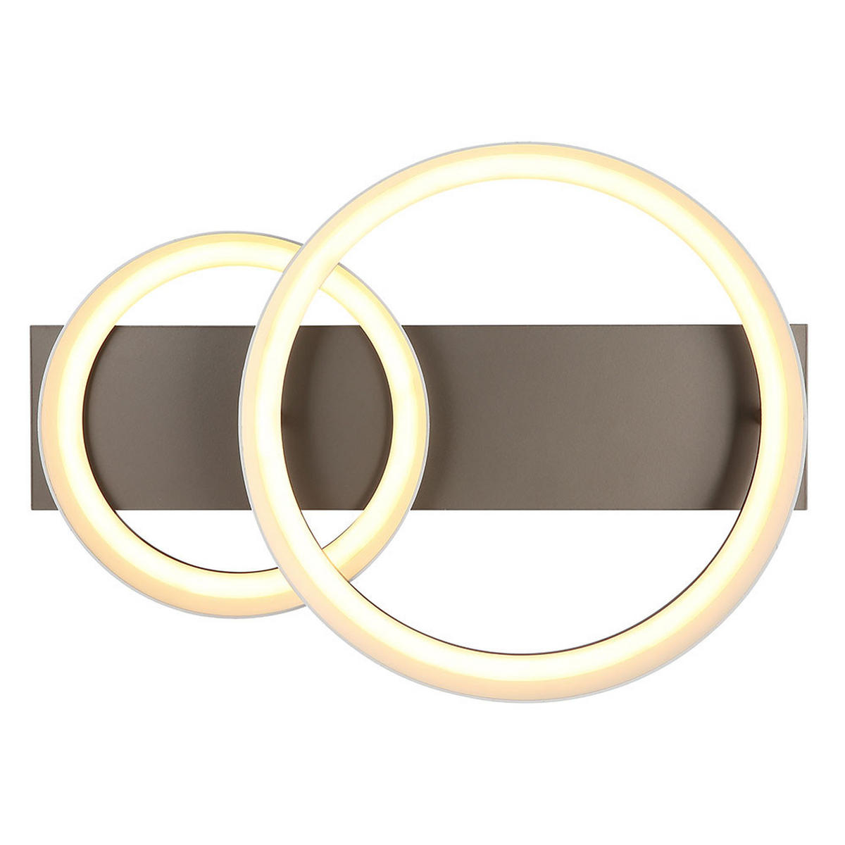 LED DECKENLEUCHTE Metall Braun Opal - Braun, Metall (50/35/12cm) - Globo Lighting