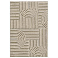 TEPPICH geometrischer beige TURIN 200x290 cm - Beige, Textil (290/290cm) - Nazar Rugs