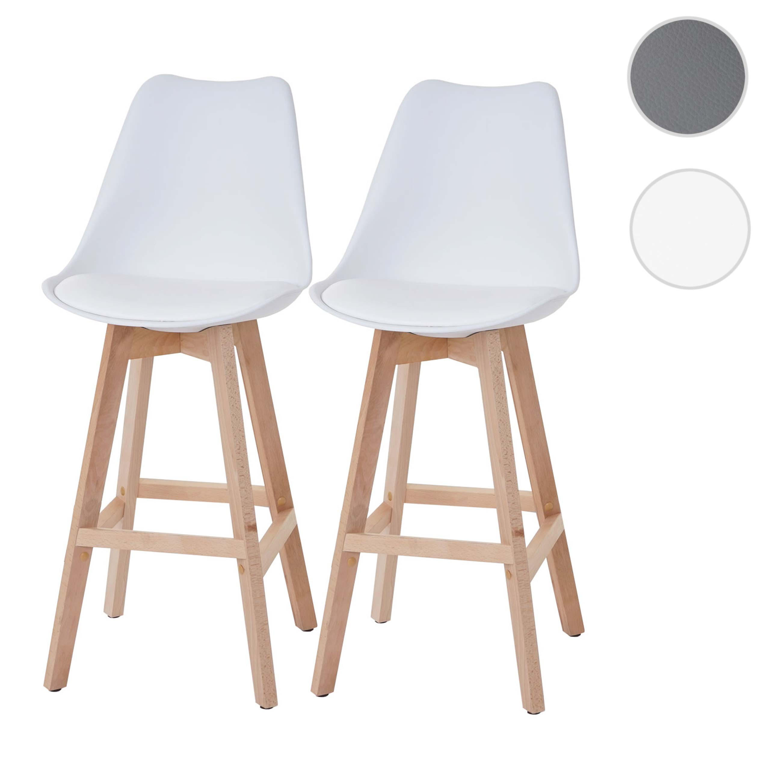 BARHOCKER Weiß 2er-Set - Weiß, Textil (46/110/54cm) - MCW