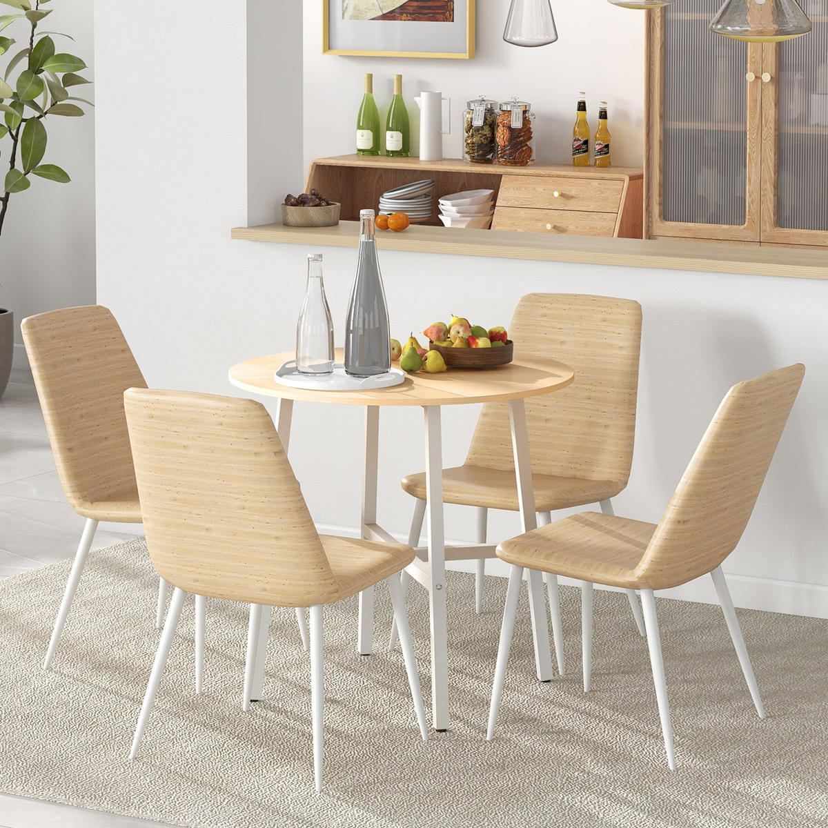 ESSTISCH Ø80/76 cm Natur aus Sperrholz - Braun, Holzwerkstoff (80/80/76cm) - OKMYHOME