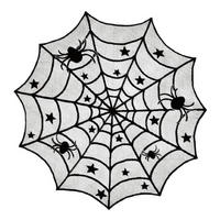 TISCHDECKE Halloween Spinnennetz Schwarz - Multicolor, Textil (100/101.6/1.5cm)