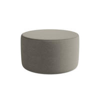 POUF Bouclé Stoff Grau - Schwarz/Grau, Kunststoff/Textil (81/46/81cm) - Makamii