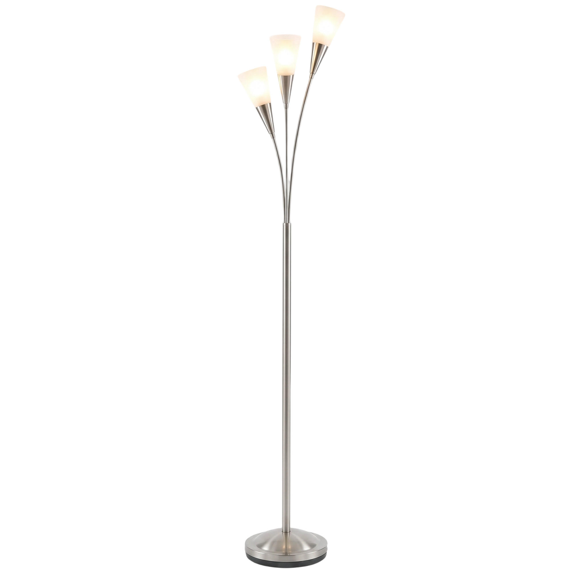 Homcom Stehlampe Silber 26x166x26 cm
