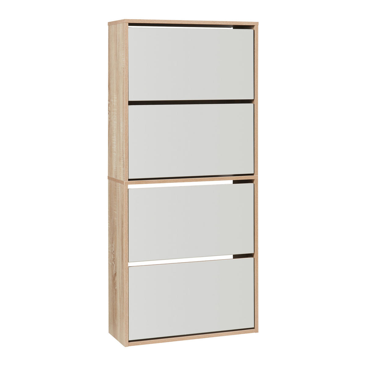 SCHUHKIPPER Lund - Sonoma Eiche, Holzwerkstoff (24/134/60cm) - [en.casa]