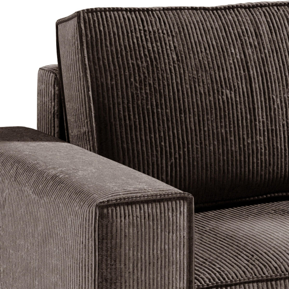 ECKSOFA Isaac 4 Sitzplätze Braun - Braun, Holzwerkstoff (294/185cm) - Petits-meubles