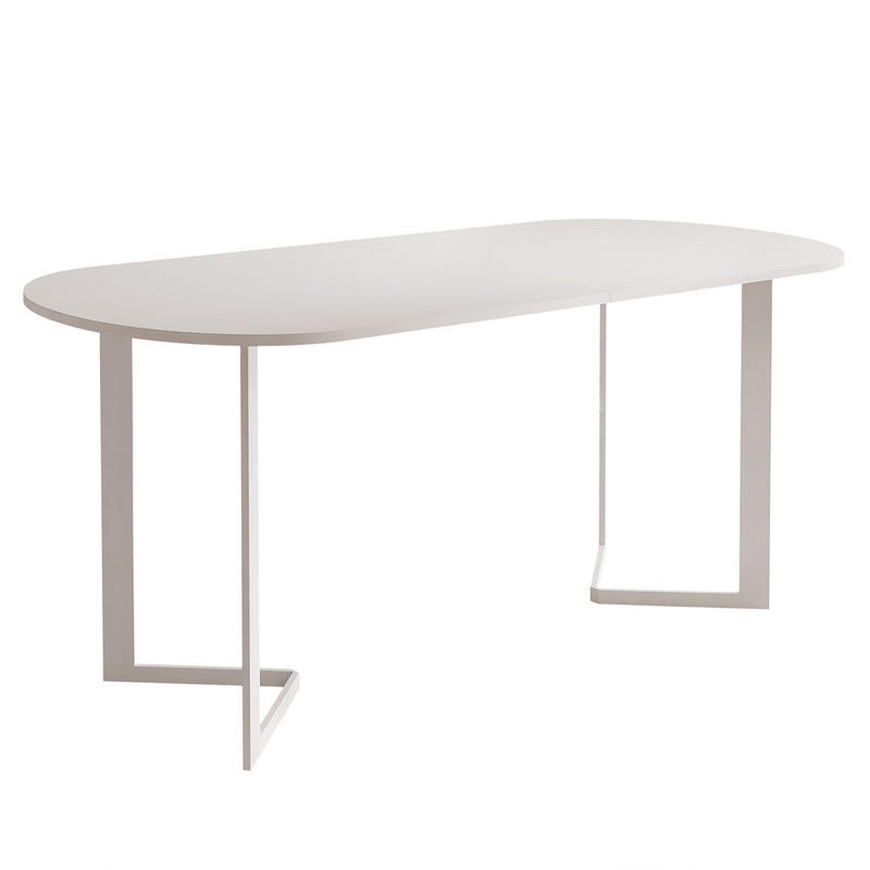 AUSZIEHTISCH PADMIN 140/80/76 cm, Weiß - Weiß, Holzwerkstoff/Metall (80/140/76cm) - Idohome