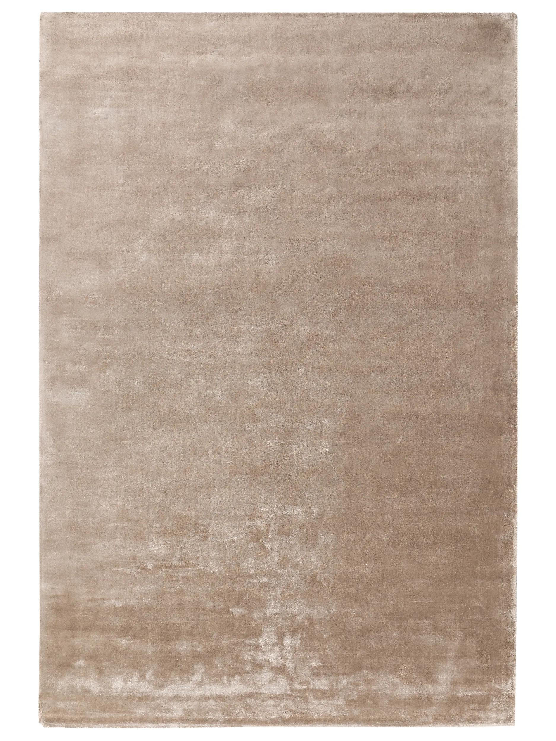 VISKOSETEPPICH Nela Taupe 160x230 cm - Taupe, Textil (160/230cm) - benuta Pure