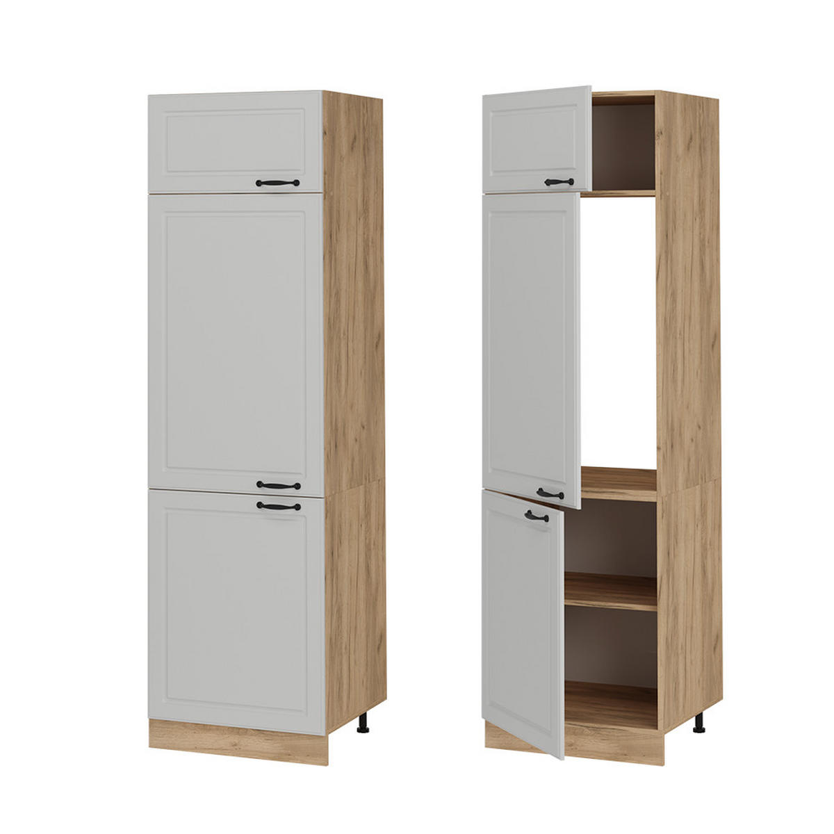 Honigeiche/Weiß, Holzwerkstoff (60/206.8/57.2cm) - Vicco