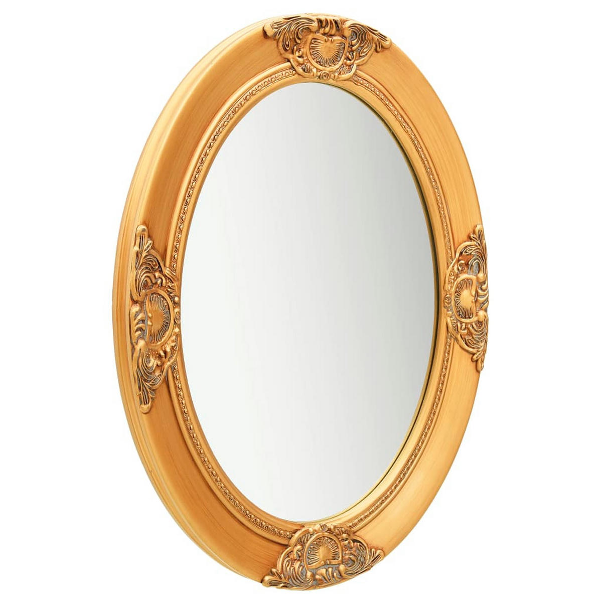 WANDSPIEGEL im Barock-Stil 50 x 70 cm Golden - Goldfarben, Holz (50/50/70cm) - furnicato