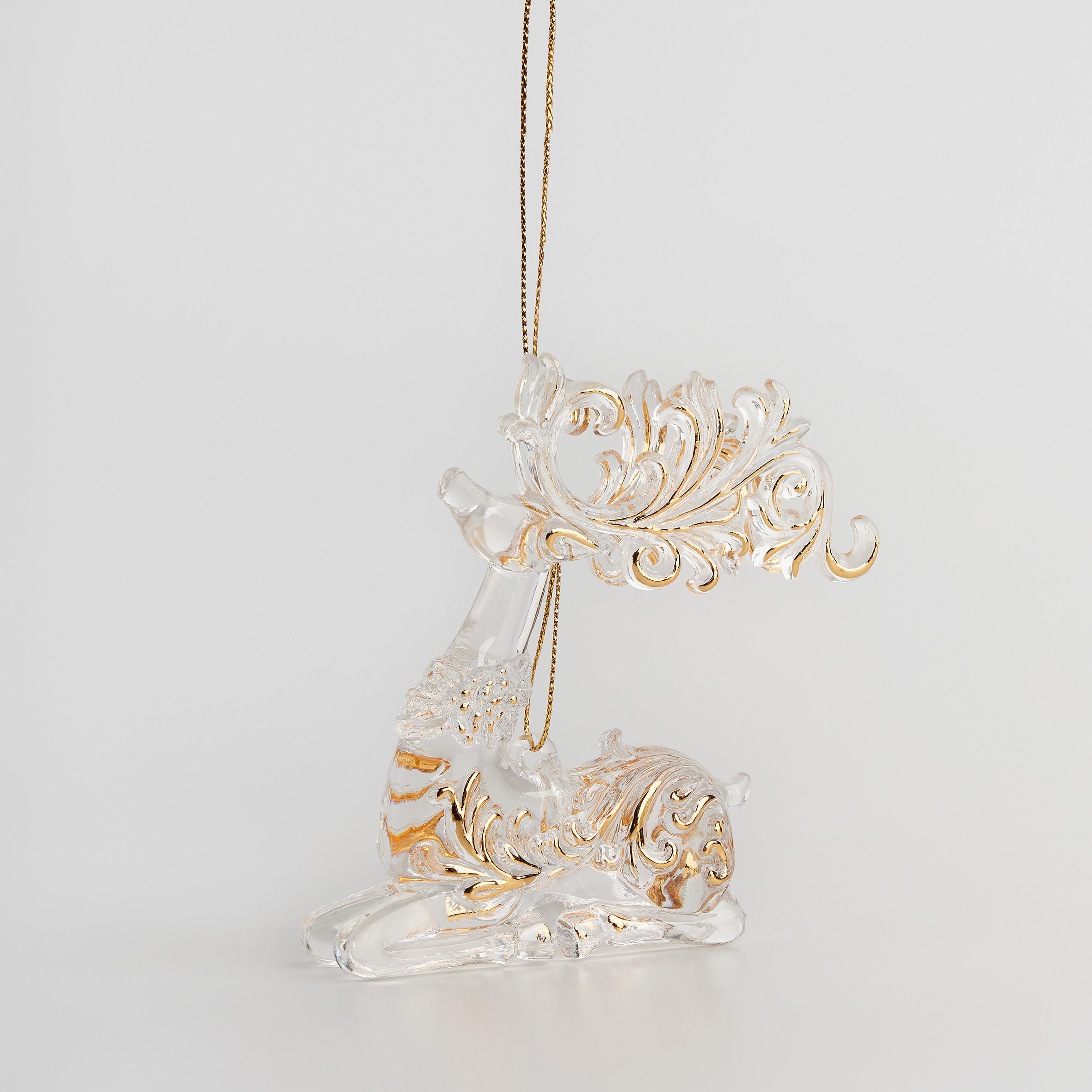 WEIHNACHTSDEKO Hängend TINSEL B, 9 x 9.5 cm, Gold, Christbaumschmuck, Weihnachtsbaumdekoration, Christmas, Xmas - Goldfarben, Kunststoff (9/3/9.5cm) - home&you