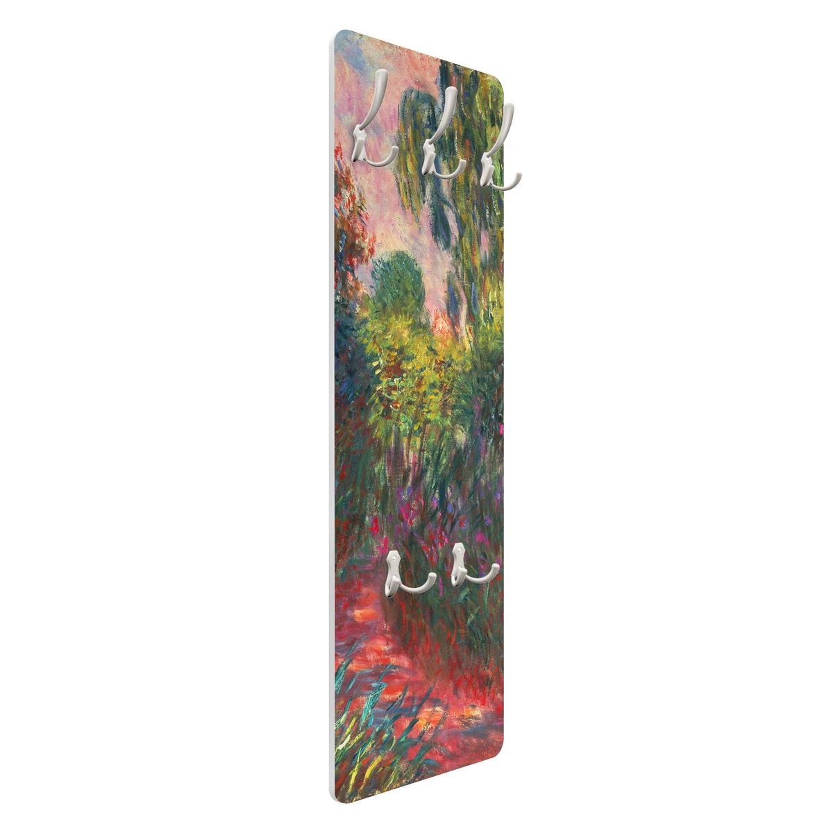 WANDGARDEROBE - Claude Monet Japanische Brücke im Garten von Giverny 34/105 cm - Multicolor, Holzwerkstoff (34/105/1.6cm) - Bilderwelten