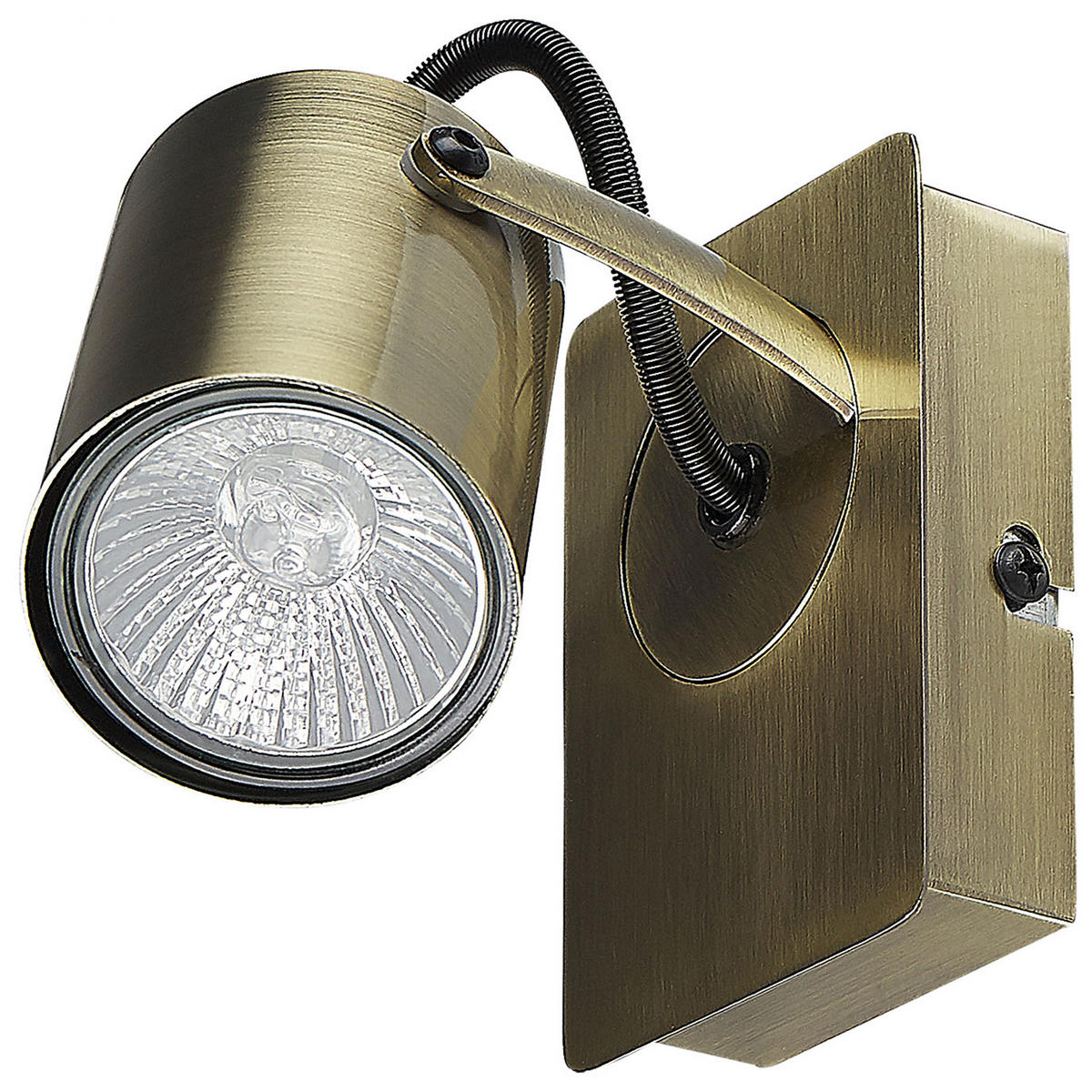WANDLEUCHTE 2er-Set Klip 7/10/15 cm - Messingfarben, Metall (10/15/7cm) - Beliani