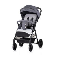 BUGGY Sparkle grau faltbar, Gurt am Griff, verstellbar - Grau, Metall (84/55/97cm) - Chipolino