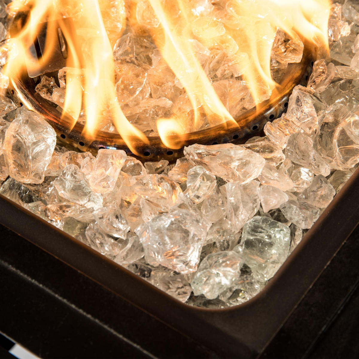 FEUERSTELLENZUBEHÖR Klar - Klar, Glas (29.8/7.6/7.6cm) - Teamson Home