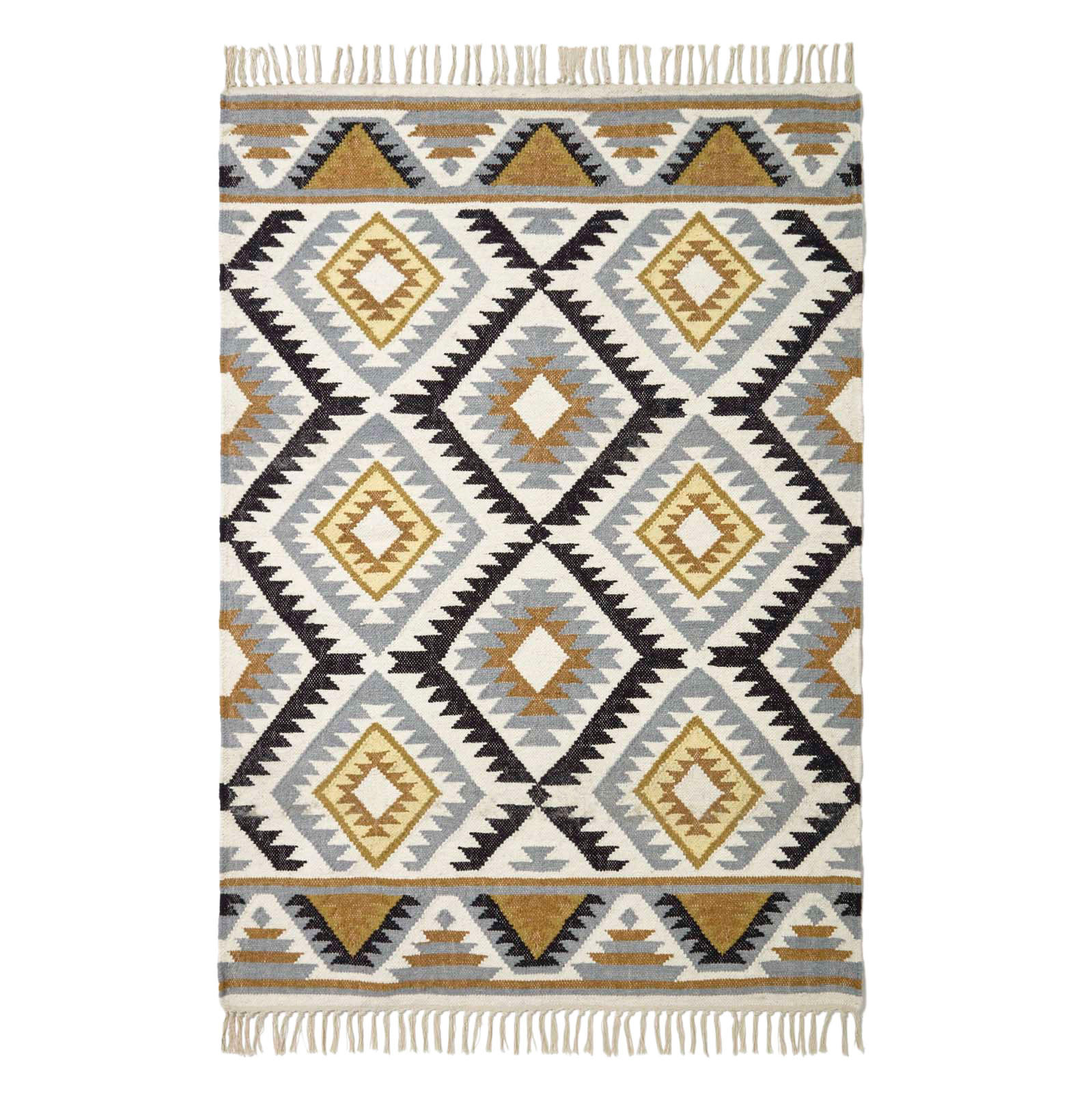 KELIM-TEPPICH Agra handgewebt 120/170 cm - Multicolor, Textil (120/170cm) - Homescapes