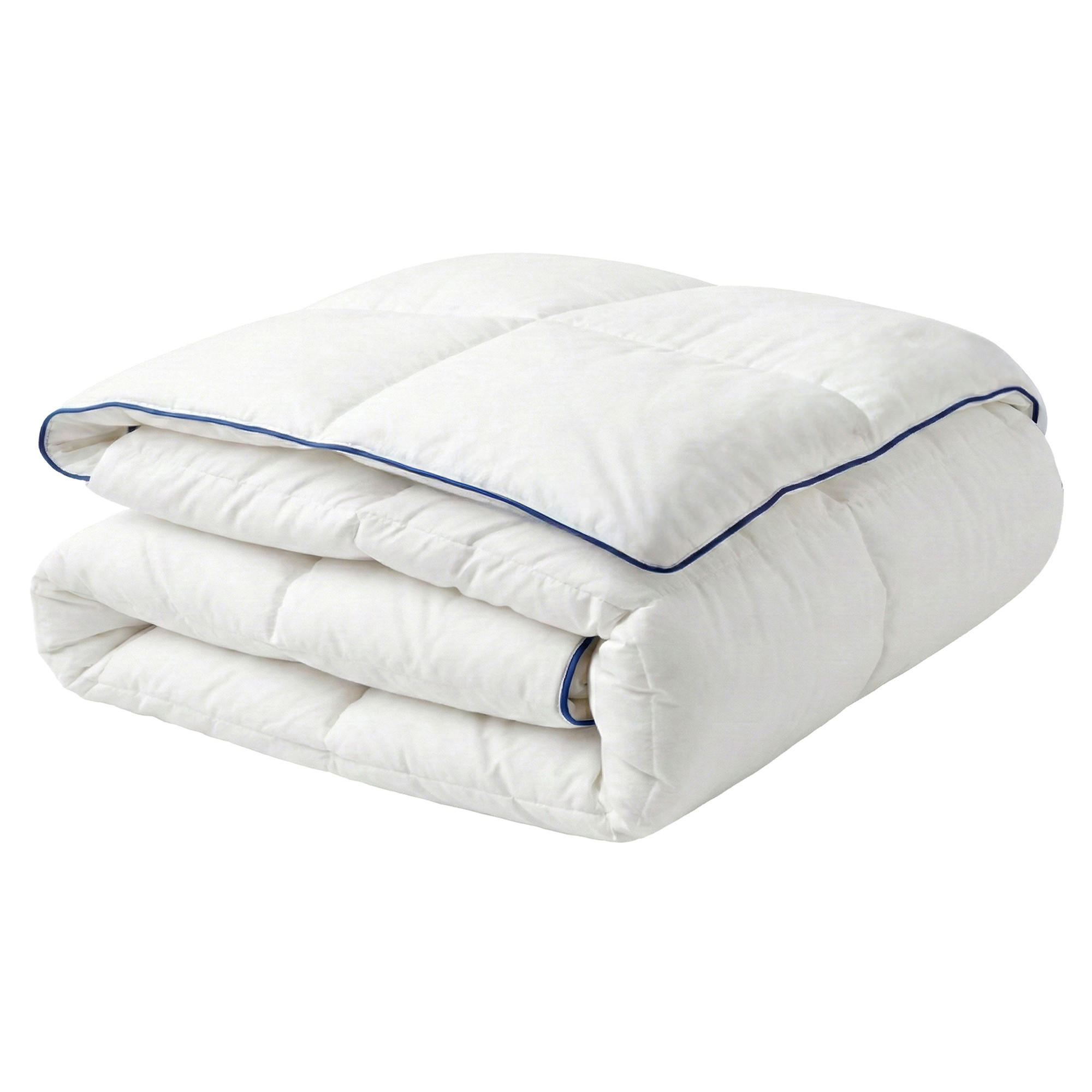 BETTDECKE Entenfedern und Daunen Leicht Warm 200/200 cm Cervino - Weiß, Textil (200/200cm) - Beliani