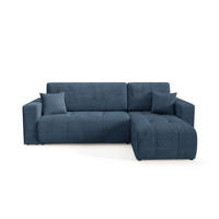 ECKSOFA mit Schlaffunktion Blau - Blau, Textil (244/145cm) - Furnisell