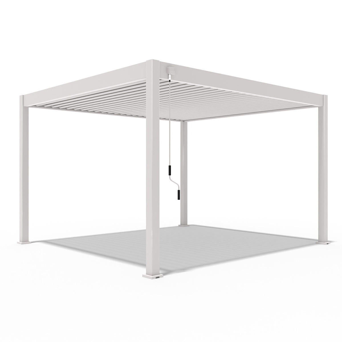 PERGOLA Superior Aluminium freistehend 3,6 x 4 M Lamellendach sand - Beige, Metall (360/255/400cm) - PergoLine