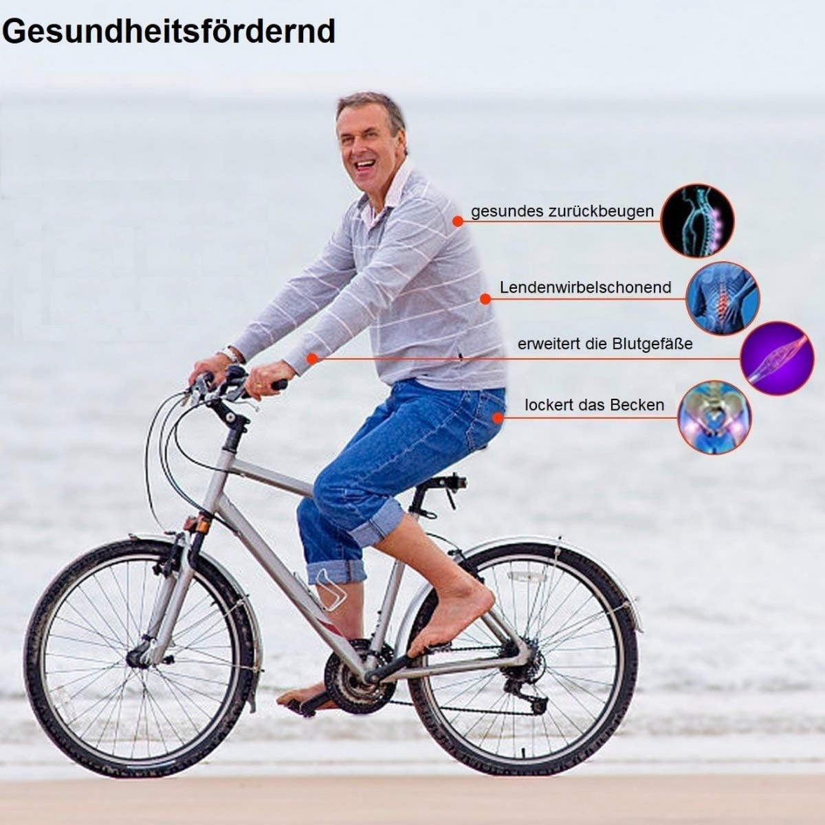 FAHRRADSATTEL FGM19 – Ergonomischer MTB Gel-Sattel für Damen & Herren – Komfortsattel für Mountainbike, Rennrad & Trekkingrad, Atmungsaktiv - Schwarz, Textil (20/8/27cm) - Dunlop