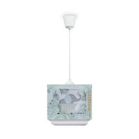 PENDELLEUCHTE Greta Pd Zoo - Weiß, Kunststoff (24/24/24.5cm) - Paco Home