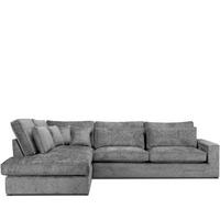 ECKSOFA LINKS IMPERA Modern 4/5 Sitzer, Dunkelgrau - Dunkelgrau, Textil (314/224cm) - KONSIMO®