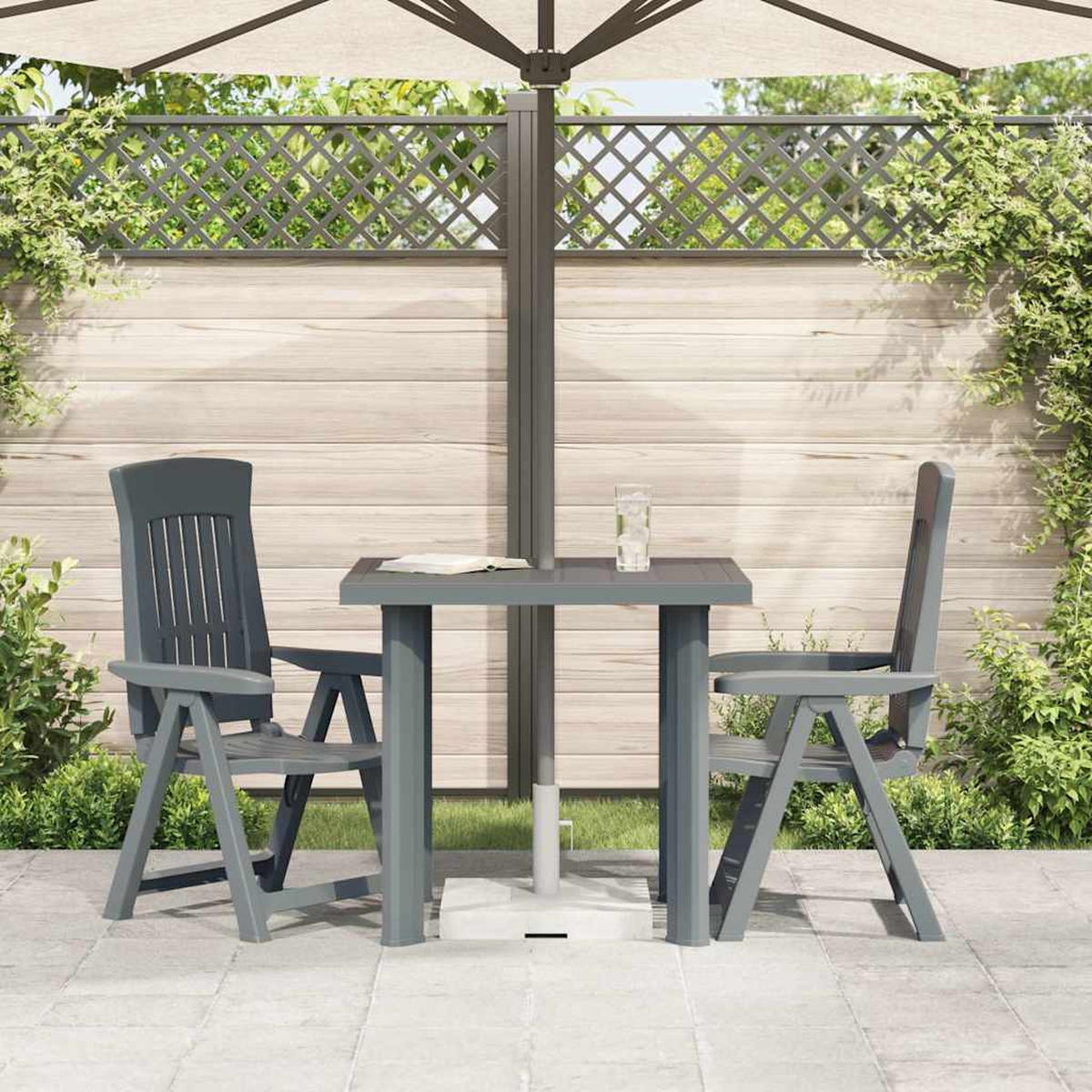 GARTENTISCH Grün 80/75/72 Cm Kunststoff - Grün, Kunststoff (80/75/72cm) - vidaXL