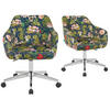 BÜROSTUHL Mika-Noel - Chromfarben/Multicolor, Textil/Metall (60/79/61cm) - DUBI Möbel