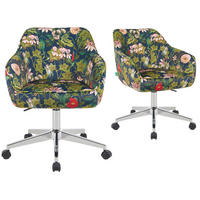 BÜROSTUHL Mika-Noel - Chromfarben/Multicolor, Textil/Metall (60/79/61cm) - DUBI Möbel
