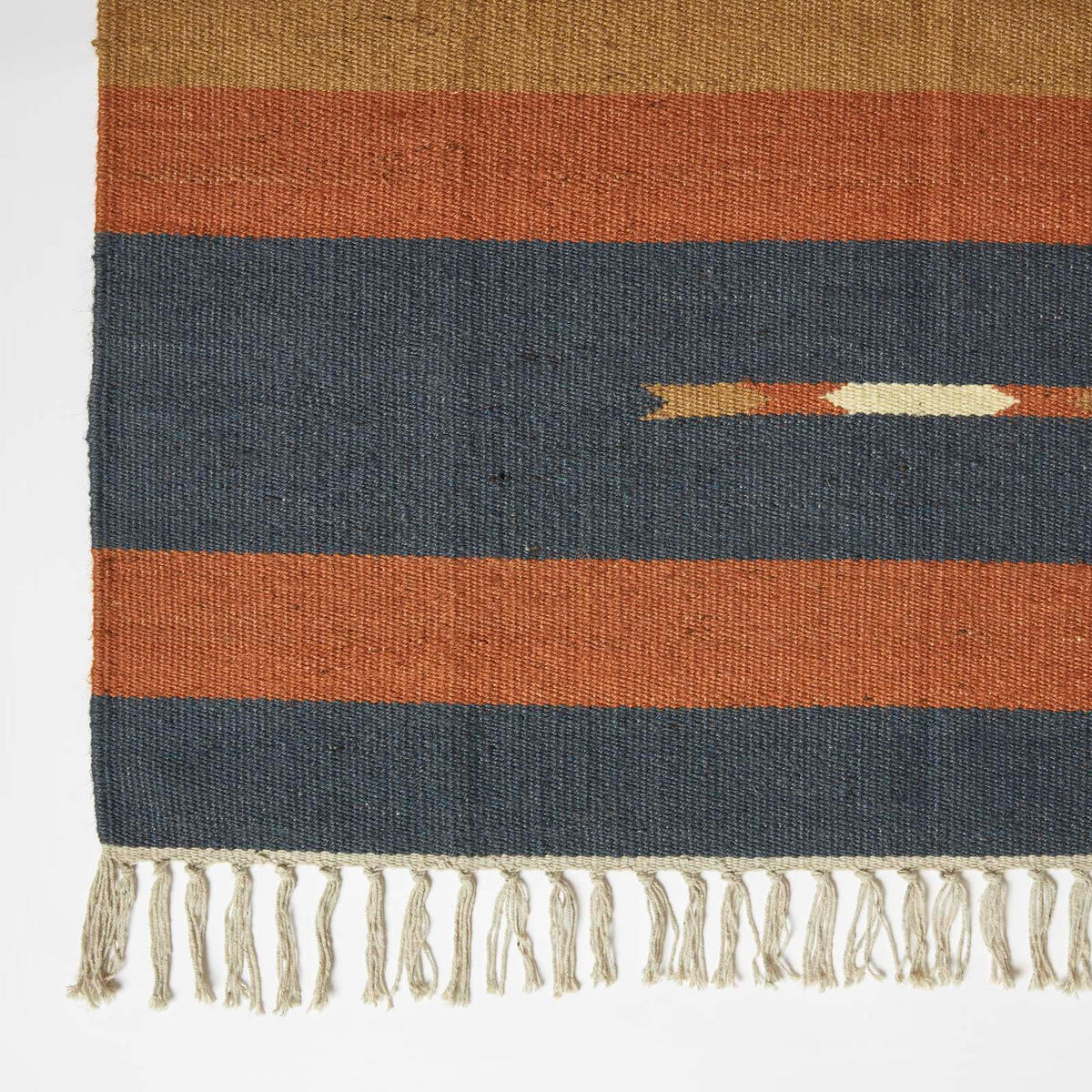 KELIM-TEPPICH Lundi Blue handgewebt 160/230 cm - Multicolor, Textil (160/230cm) - Homescapes
