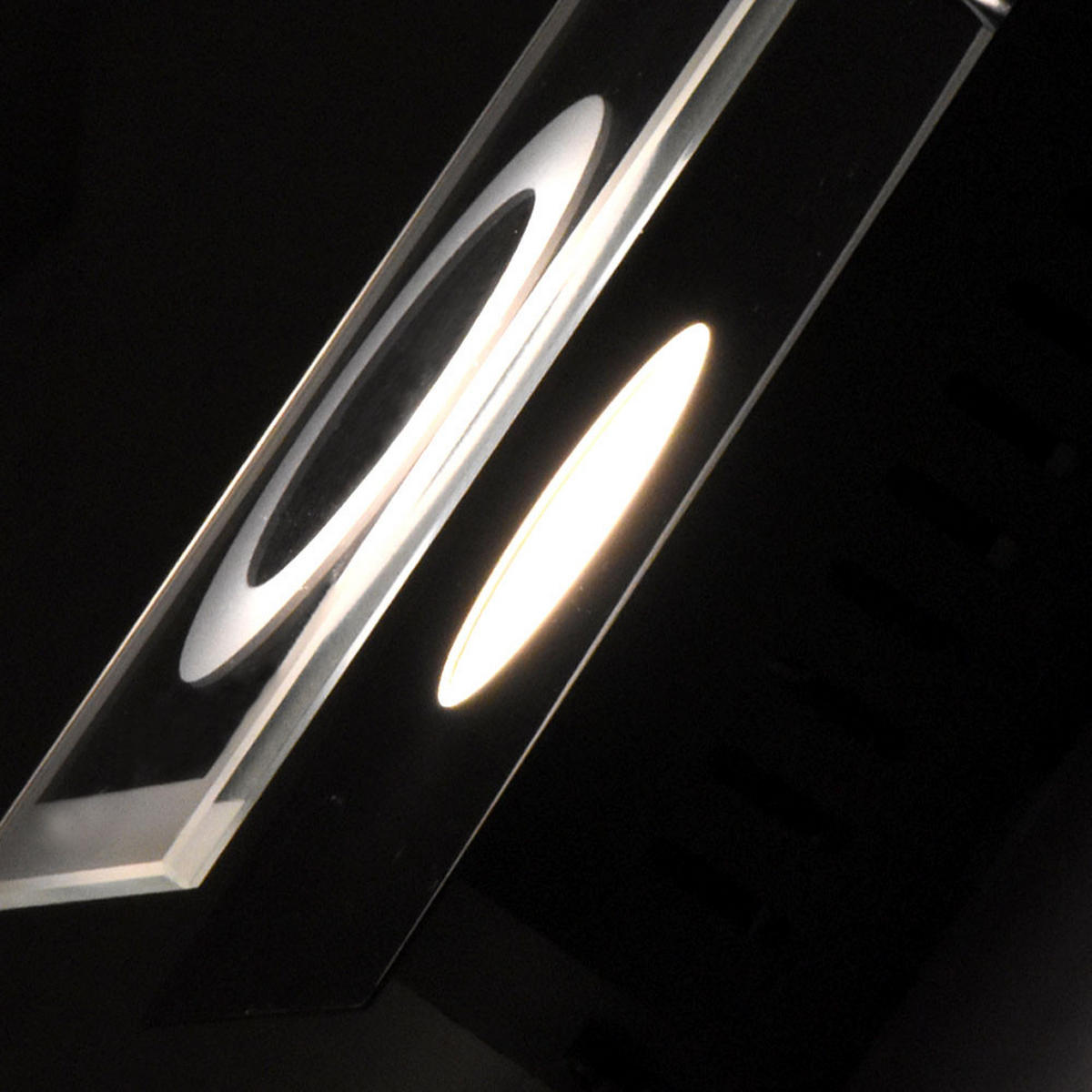 LED WANDLEUCHTE Metall Chrom Silber - Silberfarben, Glas (10/7/25cm) - Wofi