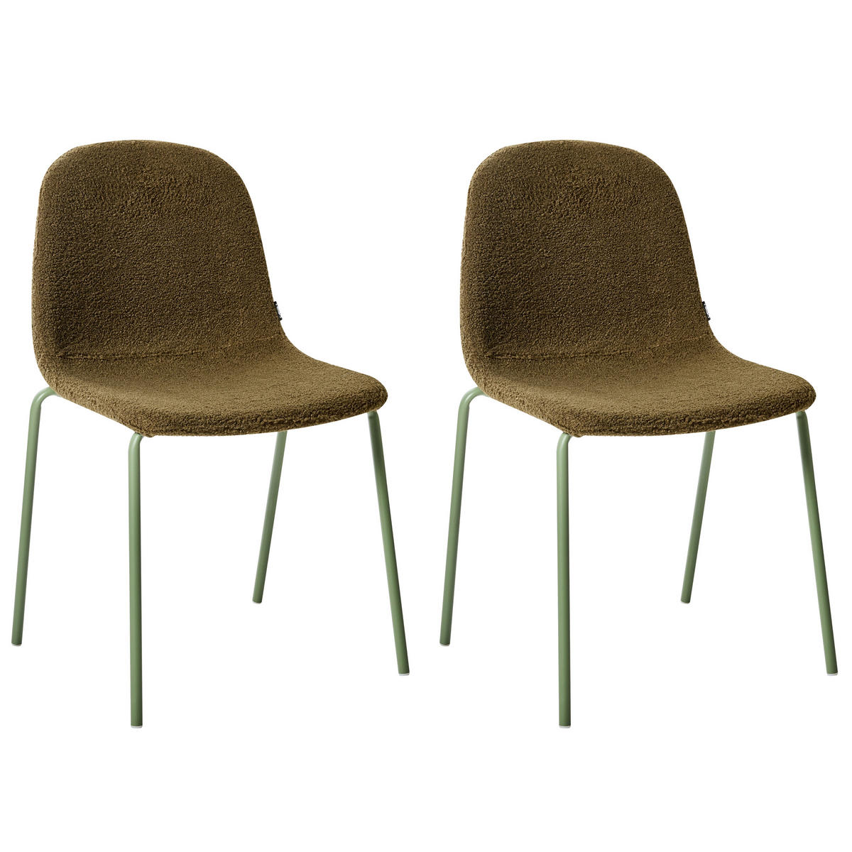 KONFERENZSTUHL 2er-Set Grün Loma - Grün, Textil (50/98/55cm) - Beliani