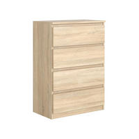 KOMMODE mit 4 Schubladen SonomaEiche - Sonoma Eiche, Holzwerkstoff (102/70/39cm) - MebLocker