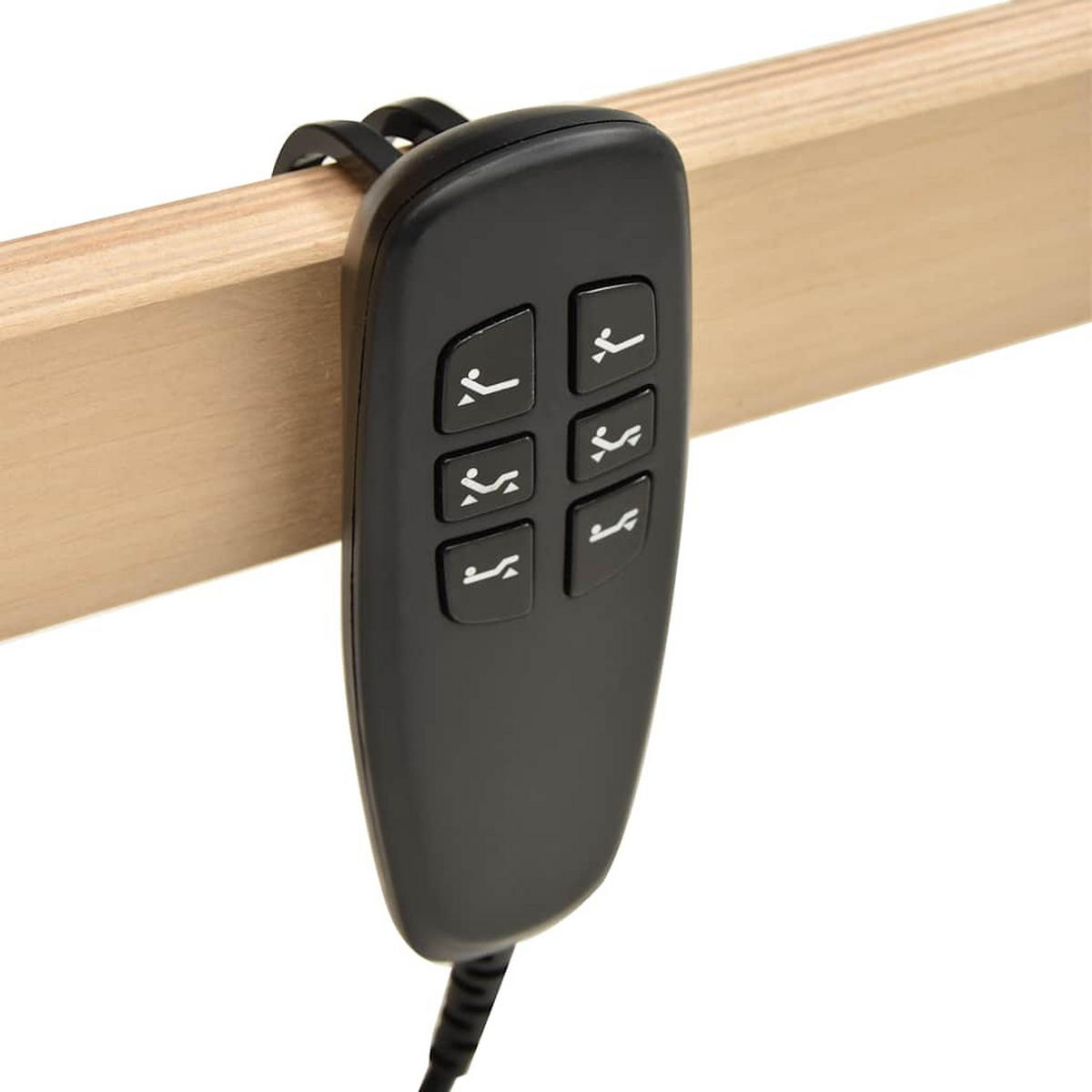LATTENROST Elektrisch Mit 42 Latten 7 Zonen 90/200 Cm - Braun, Holz (90/200cm) - vidaXL