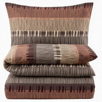 BIBER-BETTWÄSCHE 135x200 - Kuschelig warmer Flanell Bettbezug aus 100% Baumwolle für Herbst & Winter - Boho Muster Braun - Braun, Textil (135/200cm) - Carpe Sonno
