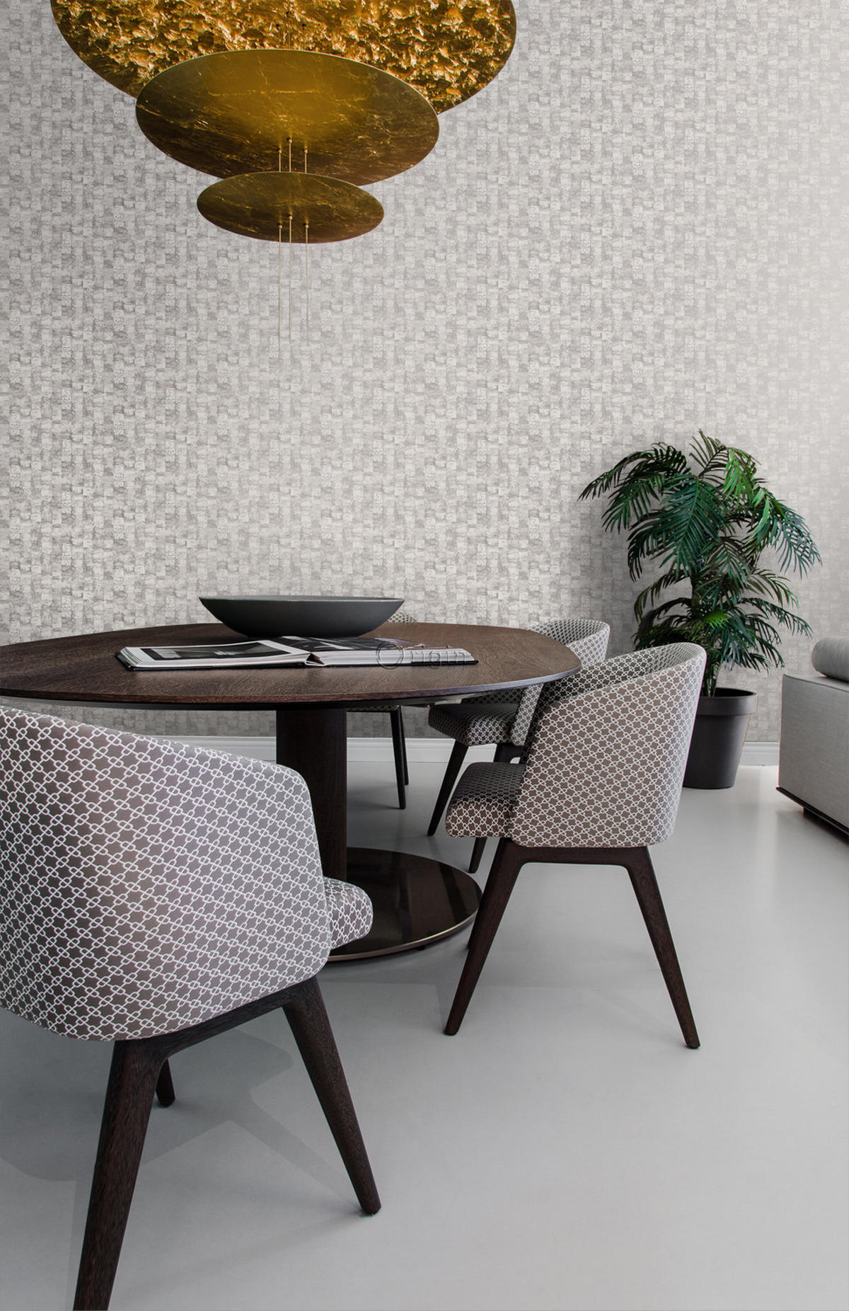 TAPETE mit feiner Struktur 53 cm x 10.05 m - Lila, Papier (53/1000cm) - Origin Wallcoverings