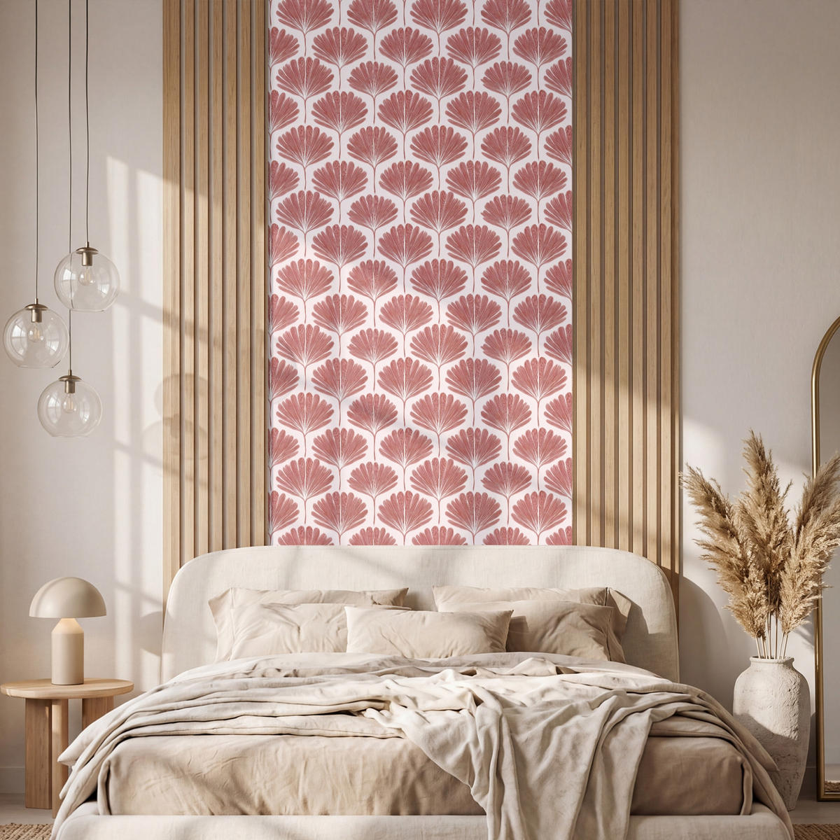 TAPETE - Fächer - Motiv - Terra - 100x260 cm - Rotbraun, Papier (100/260cm) - OnlyWow