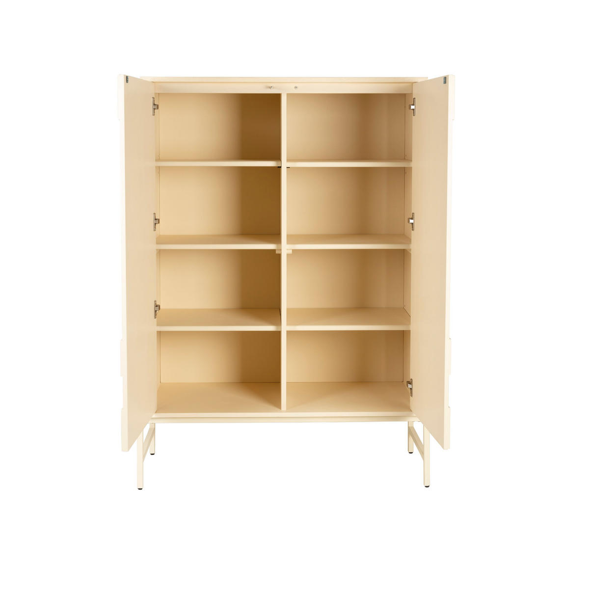 AUFBEWAHRUNGSSCHRANK Faces Holz Beige - Beige, Holzwerkstoff (100/140/45cm) - Zuiver