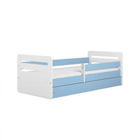 KINDERBETT Tomi mit Schublade ohne Matratze 90/65/164 - Blau, Holzwerkstoff (80/160cm) - RAUMHIRSCH FURNITURE