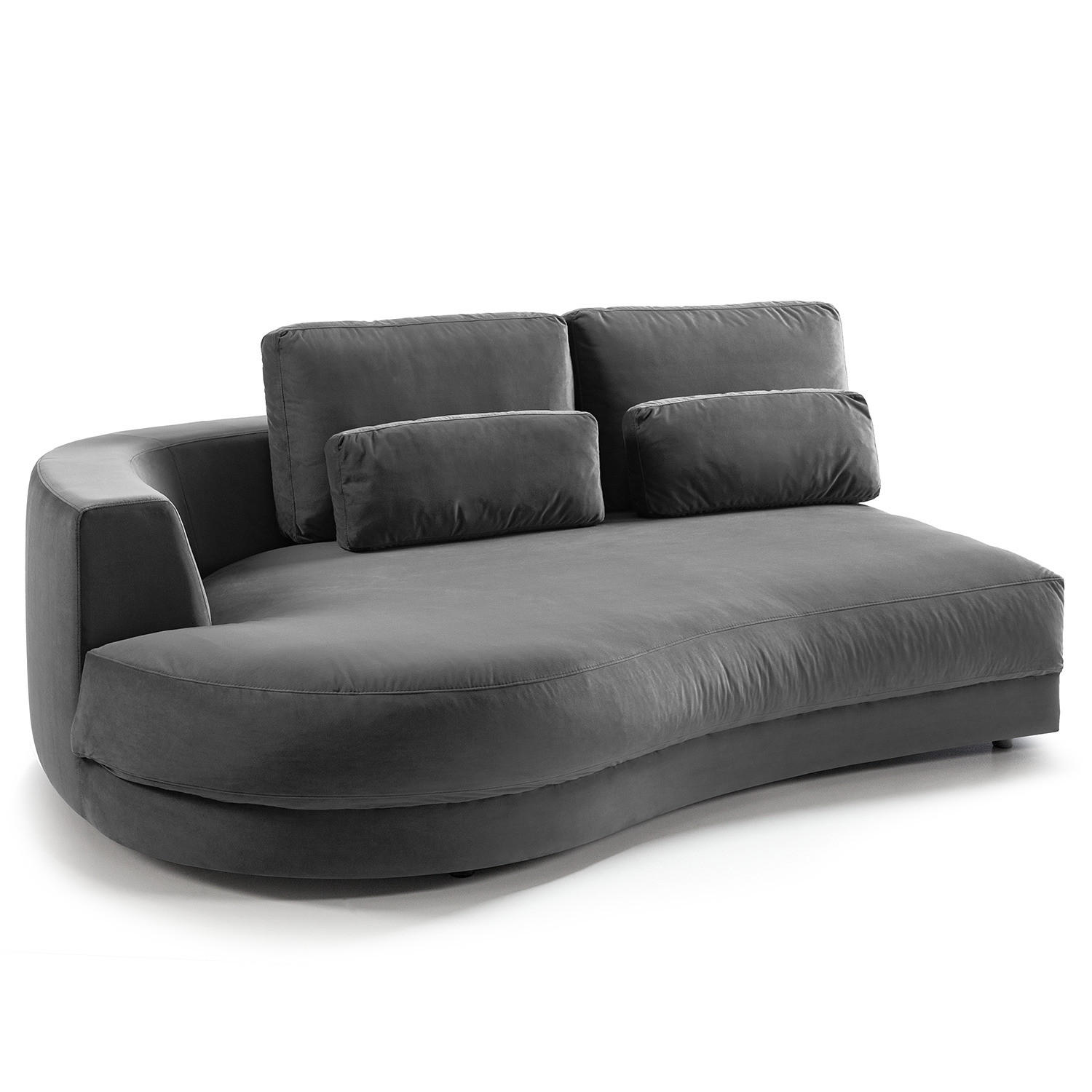 MODULLONGCHAIR - Grau, Textil (194/80/145cm) - home24