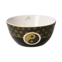 KÜNSTLERSCHALE Yin Yang schwarz, Fine Bone China, Bunt, 15 cm - Multicolor, Keramik (7cm) - Goebel