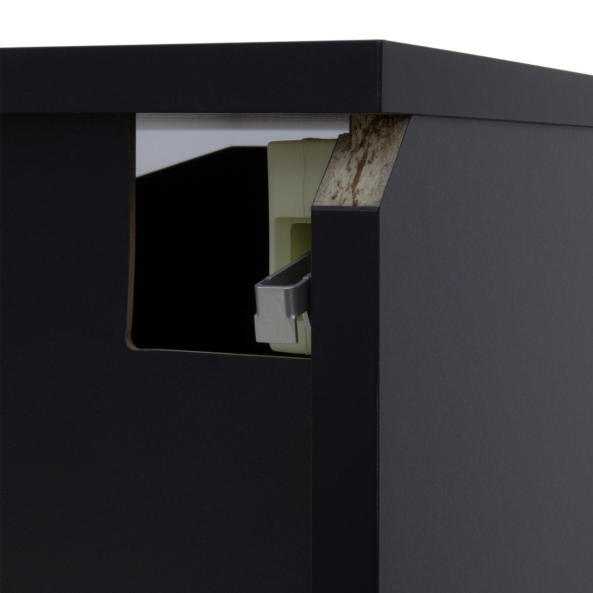 TV-LOWBOARD Schwarz-Weiß 180/35/30 cm - Schwarz, Holzwerkstoff (180/30/35cm) - PANGIVO