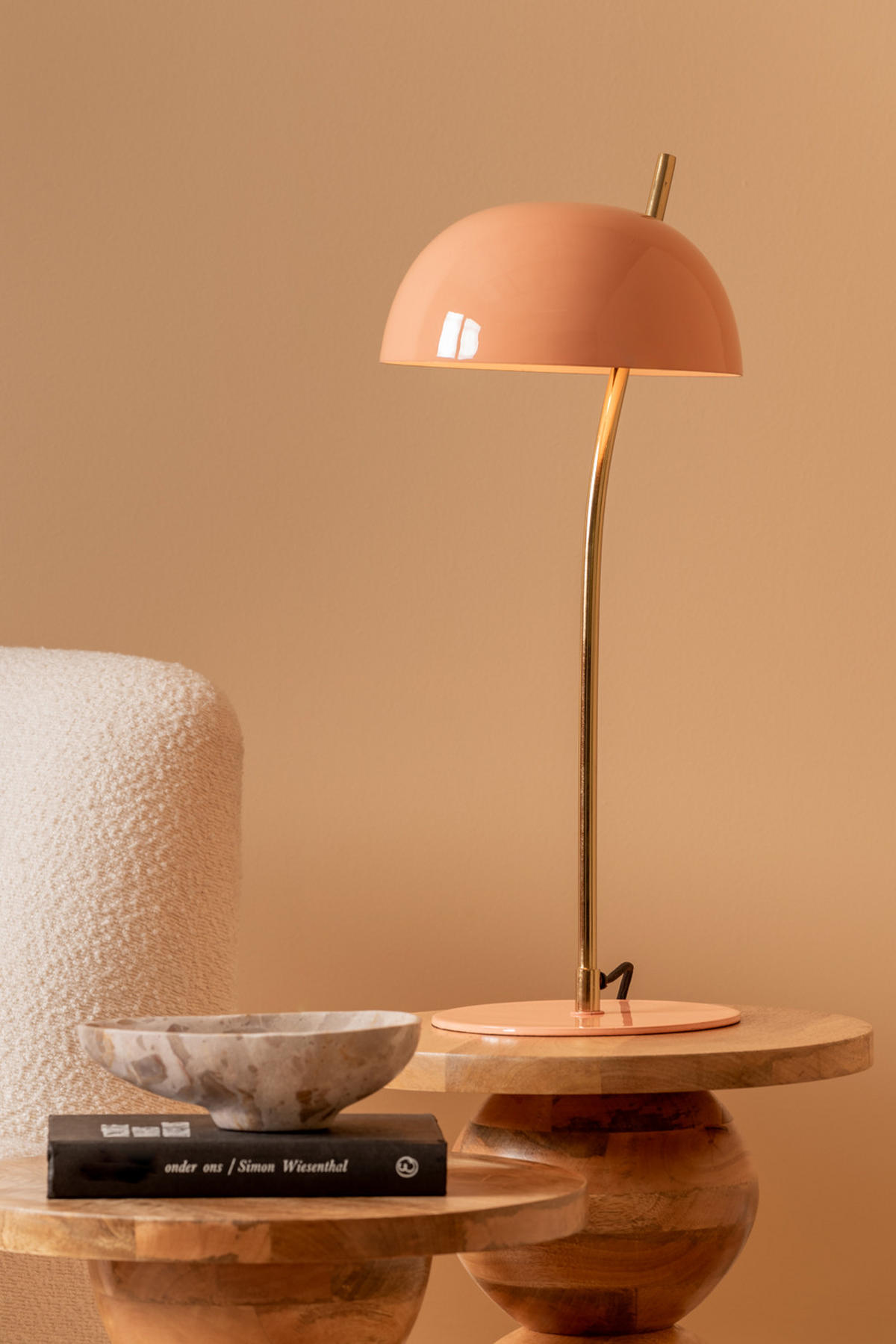 TISCHLAMPE Vivo 22/22/55 cm - Orange, Metall (22/22/55cm) - Leitmotiv